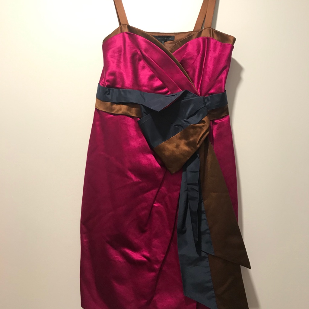 Marc By Marc Jacobs Silk Blend Wrap Dress Nwt $548